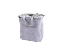Panier à linge HWC-C34 54x52x32cm 89l velours gris