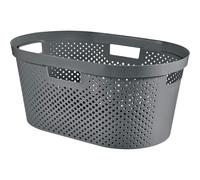 Panier à linge Infinity Recycled Curver 40L - gris foncé