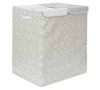 Je Cherche une Idée Panier à linge double RG0006 50 x 41 x 57 cm Deux compartiments Beige