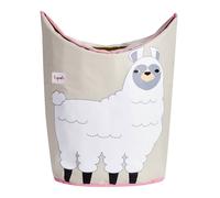 3 Sprouts Panier à linge Lama 58 x 37 x 20 cm Beige