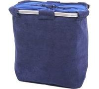 Panier à linge MENDLER HWC-C34 56x49x30cm 82l velours bleu Bleu G