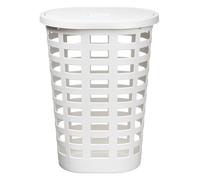 Panier à linge moderne 54 litres ovale - Blanc