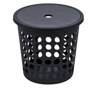 Panier à linge moderne rond 25 litres - Blanc
