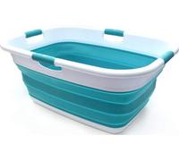 Panier à linge ovale pliable de 49 litres, pratique pour la maison et la voiture