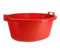 Panier À Linge Ovale Rouge 40 L 65 Cm De Hauteur Avec Poignées Élevées
