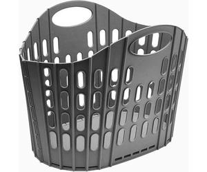 Panier à linge plat Easy Store gris foncé 38 litres - Panier de rangement de Addis avec poignées