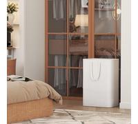 Panier à linge Pliable 80L Poignées prolongées Tissu Sac à linge - Enfants Chambre Salle de bain Buanderie Blanc --- Titre : Panier à linge métallique avec couvercle et poignées 50L Panier à linge pou