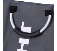 Panier à linge pliable à 3 compartiments avec poignées en aluminium - Grande capacité pour un tri efficace du linge