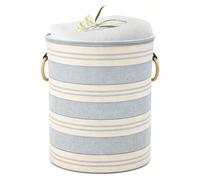 Panier à linge pliable avec poignées, bleu, 40 litres