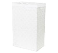 Panier à linge pliable, blanc, 25 x 38 x 60 cm, modèle RAN6893