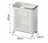 Panier à linge pliable et aéré avec roulettes silencieuses, panier de rangement pliable en maille ajourée, organisateur gain de place pour chambre, salle de bain, buanderie, dortoir, hôtel, pour range