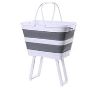 Panier à linge pliable surélevé avec poignées - 26 litres - Pour maison, cuisine, salle de jeux, dortoir, camping, , fruits, légumes