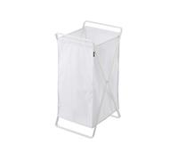 Yamazaki – Panier à linge 2484 TOWER – Blanc – Acier/Polyester/Polypropylène – 30×36×64 cm
