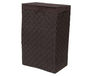 Panier à linge rectangulaire RAN6896 avec couvercle, équipé de poignées, avec une structure en métal
