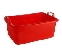 Panier À Linge Rectangulaire Rouge 26 L 50 Cm De Hauteur Avec Poignées Stables