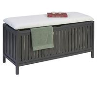 Relaxdays Panier à linge avec assise en noyer