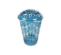 Panier à Linge Rond "Ajouré" 66cm Bleu