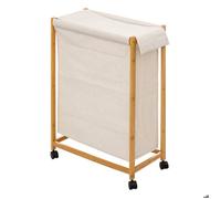 5five Panier à linge Roulette 52 L Beige