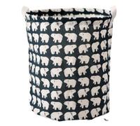 Panier à linge sale en coton et lin, pliable, rond, étanche, seau de rangement pour vêtements d'enfants, jouets, grande capacité de rangement pour la maison