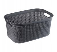 Panier à linge sale KADAX, panier multifonctionnel, 27 L, graphite