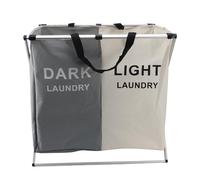 Panier à Linge, Tissu Oxford Pliant Trieur de Grands Paniers à Couvertures avec 2 Sections, Détachable Panier à Linge pour les Vêtements Sales, dans la Buanderie Salle de Bain