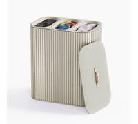 Panier a linge Tota Trio Luxe 90L Joseph Joseph 3 compartiments ecru