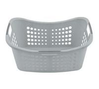 CURVER Panier à Linge Victor 50L - Bac à Linge propre et sale - Poignées Ergonomiques - Corbeille pour Salle de Bain ou Buanderie - 59x38,5x24,4 cm - Gris