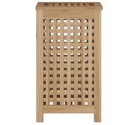 vidaXL Bac à linge 35x25x60 cm bois massif teck
