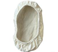 Panier à pain en tissu avec doublure en coton - Rond et ovale - Banneton - Outil de cuisson (25 x 15 x 8 cm)