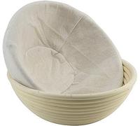 Panier à pain en tissu de 22,9 cm, réutilisable et respirant, doublure en coton et lin, pour protéger le pain, fournitures de cuisson, outils et accessoires