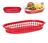 Panier à pain ovale rouge, lot de 6 - Hendi 426319
