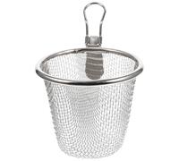 Panier à Pâtes Argenté Grosse Capacité en Acier Inoxydable, Égouttage | Filtration de L’huile, Passe au Lave-vaisselle, Résistant à Chaleur, Nettoyage Facile, pour Frites et Aliments