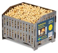 Panier à pellets en acier, dimensions 17,7 x 24 x 17 cm, poids 2 kg, pour inserts de cheminée