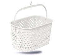Panier à pinces à linge | Panier à pinces à linge suspendu | Sac à pinces à linge en forme de panier | Rangement pratique pour les pinces à linge | Pinces à linge blanches
