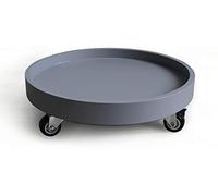 Panier à plantes roulant avec roulettes, support rond robuste pour pots de fleurs d'intérieur et d'extérieur, soucoupe durable avec roues universelles pour une mobilité facile