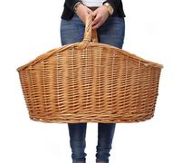 Panier à provisions XXL "Maxi" en osier, 68x49 cm, panier de transport, panier de récolte, panier en osier, panier tressé