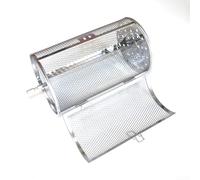 Panier à rôtir rotatif en acier inoxydable pour grains de café, grillades, poulet, frites, barbecue, accessoires cuisine, extérieur, 14 x 14 x 23 cm (D)