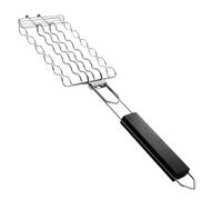 Panier À Saucisses - Support pour Hot-Dog Barbecue | Grille À 6 Fentes | Rôtissoire Au Chorizo Bratwurst | Poignée en Bois Plaquée De Pouce du Fer 21.8x4.7x1.1 pour Les Dîners Extérieurs De Partie