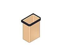 Panier à serviettes Giese 40540-14, intérieur en tissu crème et noir mat