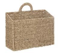 Atmosphera – Panier de rangement à suspendre Cora en paille et métal Naturel
