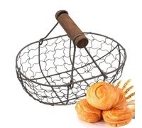 Panier À Œufs - Panier À Fruits, Panier De Rangement Pour Pique-nique | Paniers À Painss Avec Poignée Confortable, Panier À Œufs Vintage, Panier À Œufs De Poule Pour Cuisine, Salle À Manger, Salon