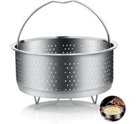Panier à Vapeur, 304 Acier Inoxydable Panier Autocuiseur, Panier Vapeur, Insert pour Cuisson à Vapeur avec Poignée Recouverte, pour