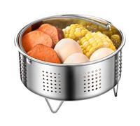 Panier à vapeur avec poignée pour cocotte minute | Panier vapeur pour petits pains, boulettes, œufs, vacances, fruits de mer, légumes