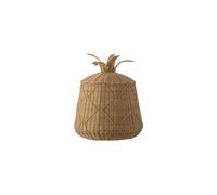 Panier avec couvercle en polyrattan naturel Anann