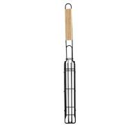 Panier Barbecue Hot Dog en Acier Inoxydable avec Manche en Bois | Porte-Hot-Dogs pour le Barbecue Pour Saucisses Viande Poisson Barbecue Maison Camping Pique-nique Feu De Camp