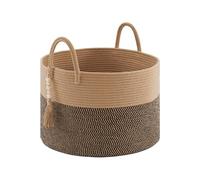 Vendos85 Panier de rangement bohème - Noir