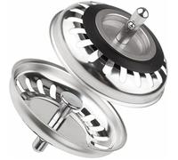 Panier bonde classic diamètre 79.3mm - Lot de 2 - Filtre évier cuisine inox