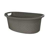 Panier BranQ Cotton 60l bol à linge ovale couleur melange foncé