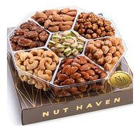 Panier cadeau de Noël pour Noël - Assortiment de noix gourmandes sucrées et grillées - Boîte cadeau alimentaire assortie pour Thanksgiving, fête des pères, fête des mères, condoléances, famille