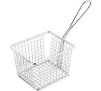 Panier carré de présentation en inox Olympia 80 mm Gris G